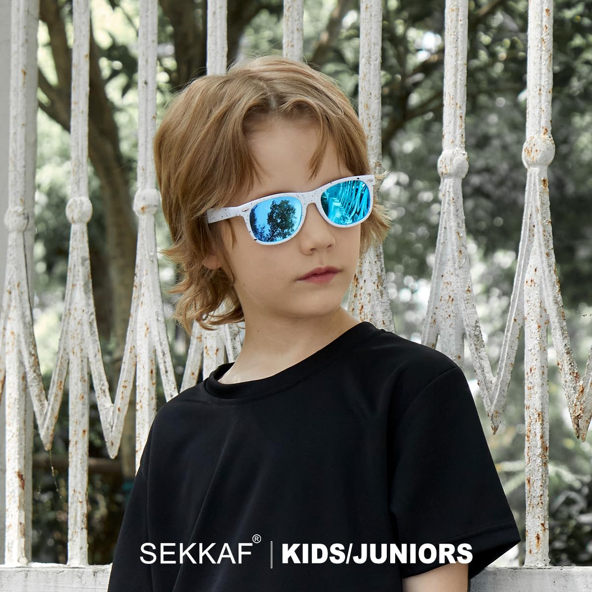 SEKKAF Kids Polarized Sunglasses for Boys Girls,Retro Toddler Sun Glasses UV Protection Shades
