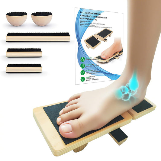 Ankle Foot Strengthener Balance Board Exerciser with Video Tutorial for Toe Heel Sole Flexibility Stability Balance Training Posture Corrector Physical Therapy Plantar Fasciitis Relief Sprained Ankle