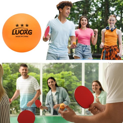 LUOXG Ping Pong Balls, Ping Pong Balls 20 Pack, Orange Table Tennis Balls, 3 Star Table Tennis Balls, Suitable for Beginners and Professionals