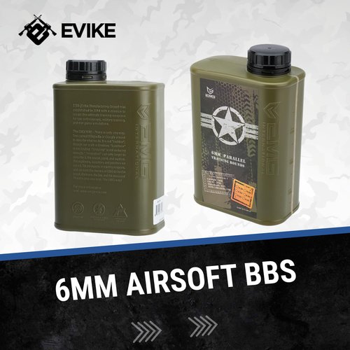 Evike Airsoft - EMG International Match Grade 6mm Airsoft BBS (Weight: 0.25g / 5000rds)