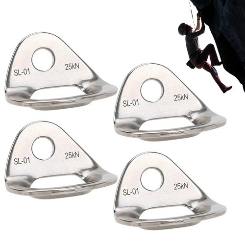 Cndiyald Climbing Bolts Hanger, 4Pcs Climbing Wall Hanger, Stainless Steel Anchor, Rock Anchor