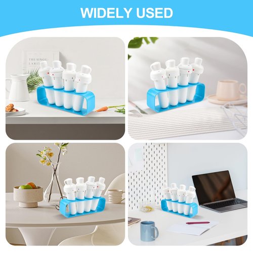 Flavor Cartridge Holder for Cirkul - 2 Pack 8-Slot Storage Organizer Stand, Durable ABS Anti-Slip Pod Rack - Kitchen Desktop Tray for Water Bottle Refills & Gifts
