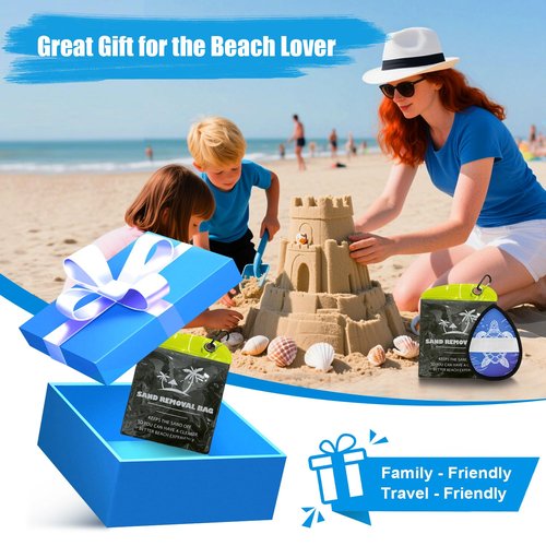 BritTote Sand Remover Quick-Dry Portable Sand Beach Must Haves 2025 for Hawaii, Mexico Trips Beach Gifts for Women, Men, Kids Hawaii Essentials for Vacation