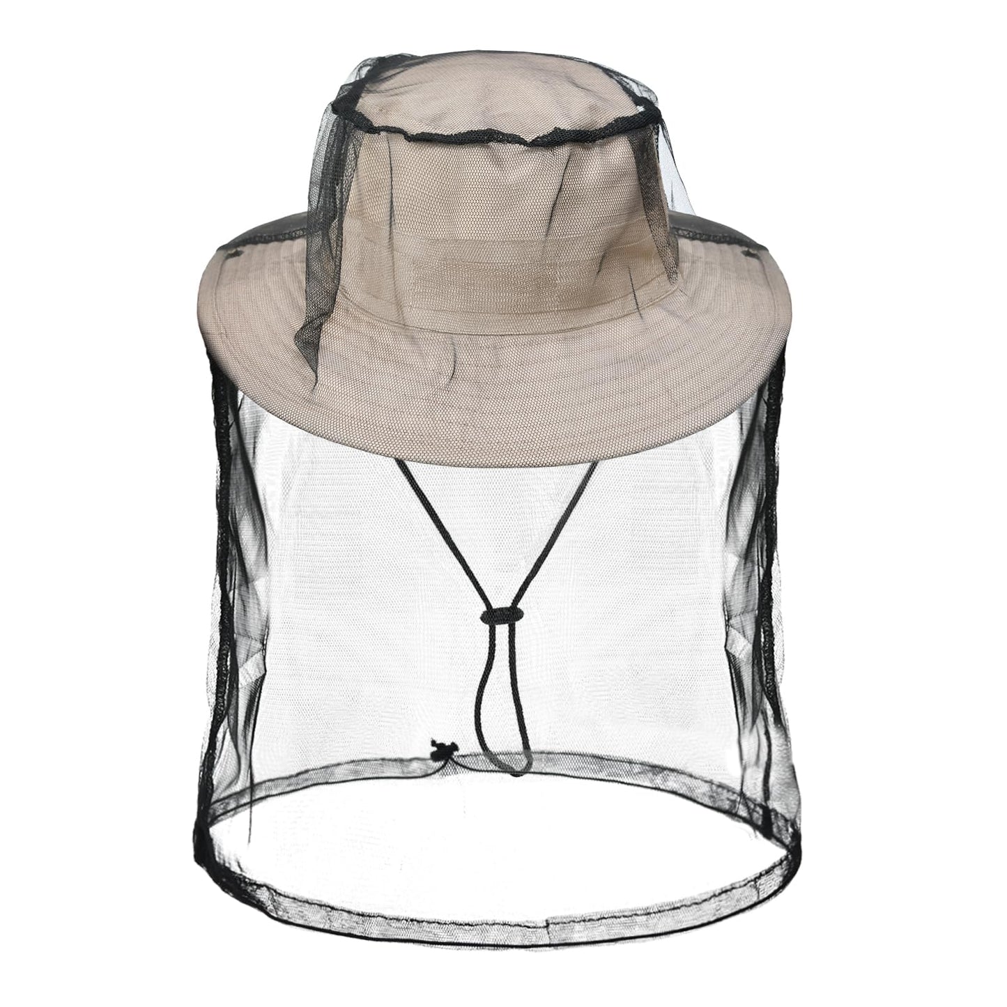 Sun Hats for Men Women Bucket Hat UPF 50+ Boonie Hat Foldable UV Protection Hiking Beach Fishing Summer Safari with Removable Head Net Mesh(1pack-Khaki)