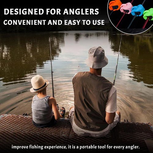 Multifunctional Rod Holder, High-Elastic Fishing Rod Holder Band, Lure Hook and Rods Holders Keeper for Organizing and Protecting Fishing Rods Fit Angler's Accessory (2pcs-A)