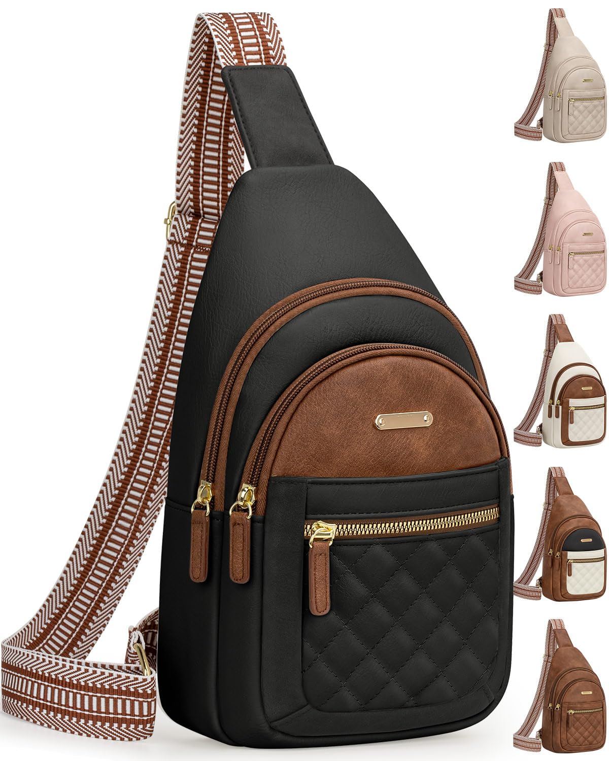 Capolo Small Crossbody Bag for Women – Adjustable Sling Purse, Multi-Compartment Organizer for Daily Commute, Travel & Gift