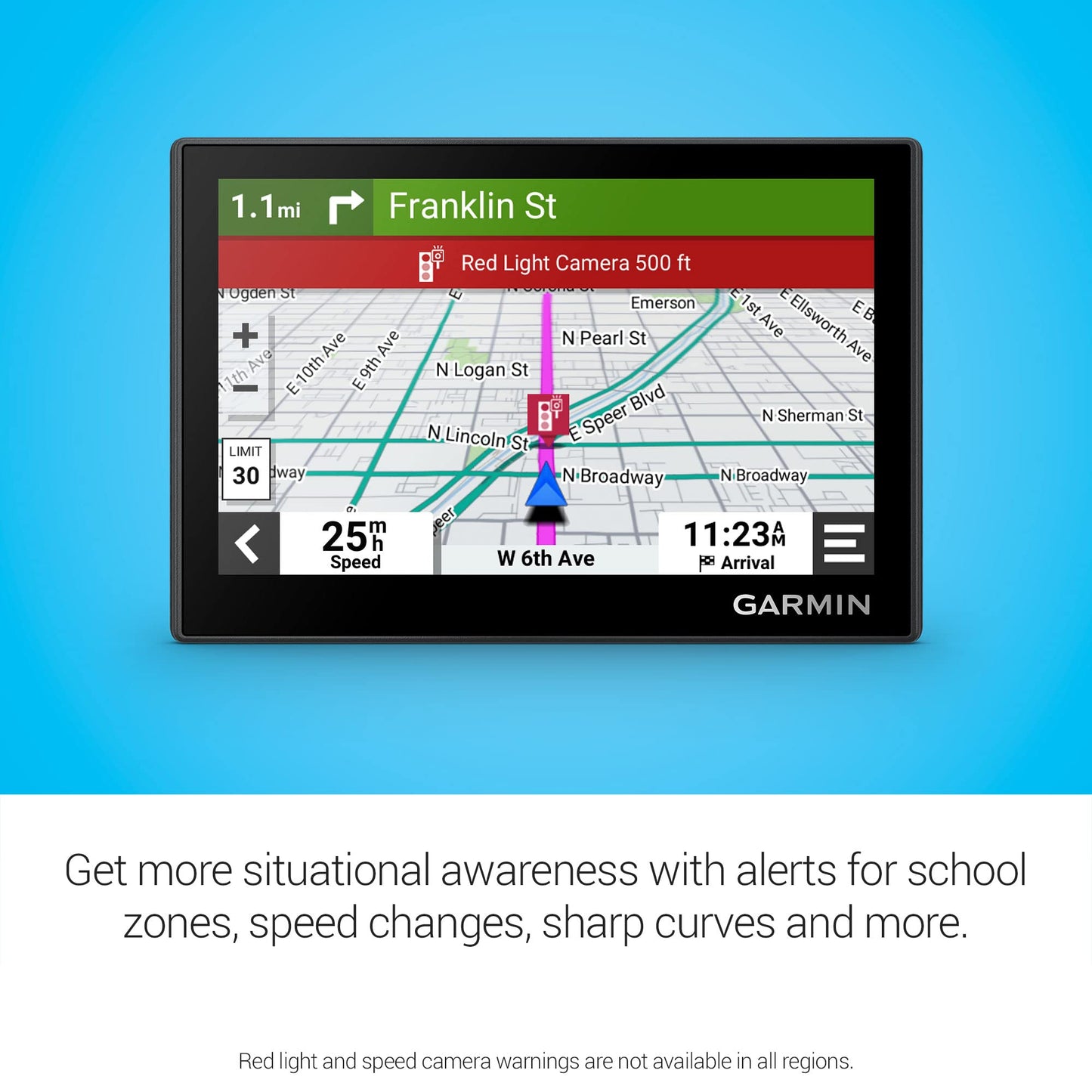 Garmin Drive™ 53 GPS Navigator, High-Resolution Touchscreen, Simple On-Screen Menus and Easy-to-See Maps, Driver Alerts (Renewed)