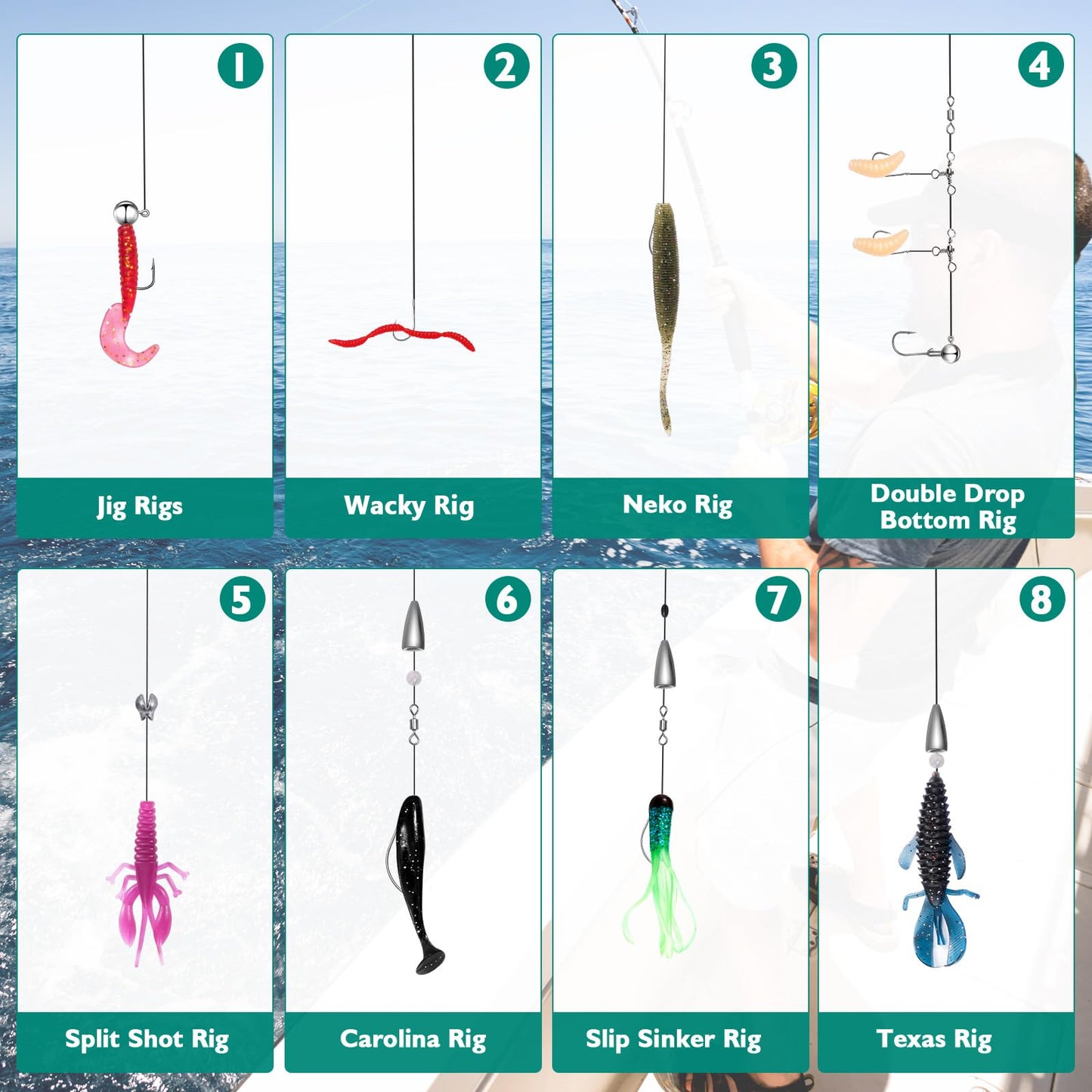 FONMANG 126Pcs Fishing Lures - 2025 New Tackle Box with Tackle Included, Fishing Kit with VIBs, Frogs, Minnows, Soft Baits, Hooks & Weights Accessories, Freshwater Lure Kit for Bass Walleye Trout