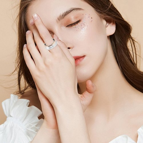 RiToEasysports Smart Health Rings, IP68 Water Proof Metal Wearable Pedometer Sleep Monitor Rings Fitness Smart Rings (12)