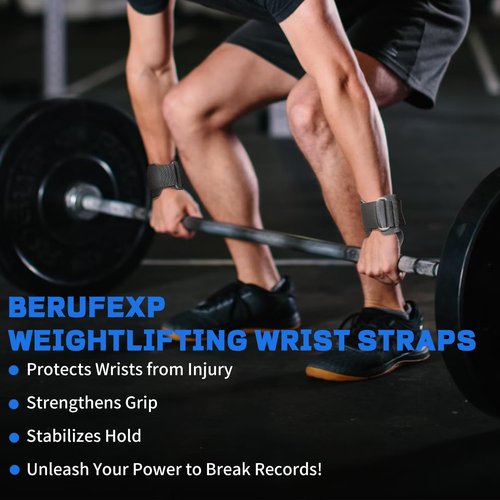 4 Pack Wrist Straps for Weightlifting with Wrist Support Band, Non-Slip & Padded Cotton Weight Lifting Wrist Wraps, Gymreapers Lifting Wrist Straps with Durable Velcro Reinforce Gym Straps Weight Lifting