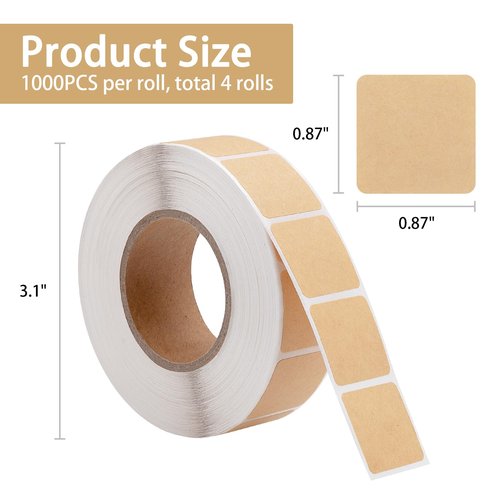4000 Pieces 0.87 Inch Target Pasters Tape, Portable Roll Design, Self-Adhesive Shooting Stickers for Marking Shots on Glass, Paper, Target Repair