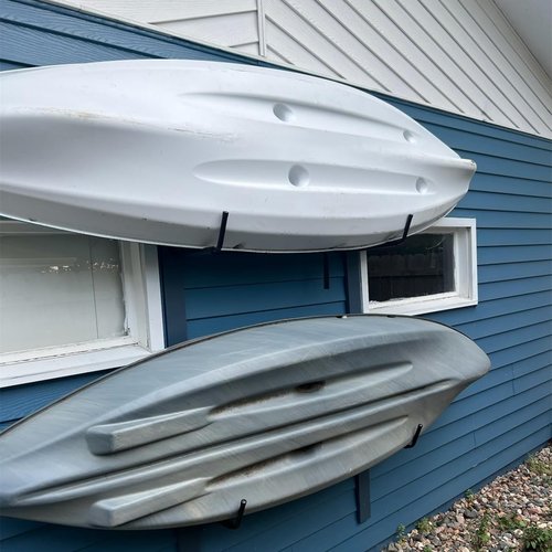 TORACK Kayak Storage Rack, Kayak Wall Mount for Garage Indoor/Outdoor Lightweight Kayaks Holders for Surfboards, Skis, Snowboards, Paddle Boards(Pack of 6)