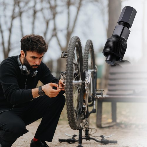 Skylety Crank Remover Bicycle Crank Puller Bike Crankset Crank Arm Puller Compact Crank Puller Cycling Power Pull Crank Pulley Tool Repair Maintenance Remover for Bikes (1)