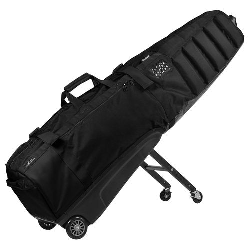 Sun Mountain ClubGlider Meridian - Heavy Duty Golf Travel Bag for Airlines - Convenient Golf Travel Bag with Wheels and Dense Foam Padding - Black