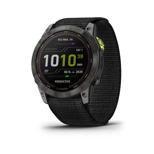 Garmin Enduro™ 2 (MPX) Ultraperformance Watch, Comes with Nylon and Silicone Band, Long-Lasting GPS Battery Life, Solar Charging, Preloaded Maps