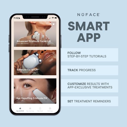 NuFACE FIX MicroWand Microcurrent Facial Device, FDA Cleared - Eyes, Lips & Lines Treatment with Serum Activator - Lip Plumper, Eye Depuffing Wand, Wrinkle & Smile Line Reducer, 3 On-the-Go Modes
