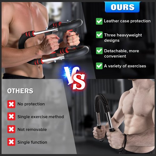 Twister arm Trainer, Chest Workout Equipment,arm Trainer Chest Workout,arm and Chest Trainer,40-90lb 3-Speed Adjustable Chest Workout Equipment Portable Fitness Equipment (65-110lbs-red)
