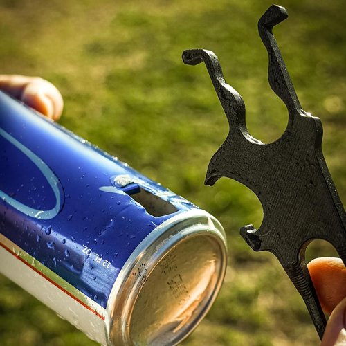 NEW3 in 1 Golf Multi-Tool – Portable Magnetic Holder for Golf Cart – Fits 25 to 40 Ring Gauge, Metal Magnetic Golf Cart Holder with Clamp, Can Opener,Metal Divot Repair Tool and Ball Marker