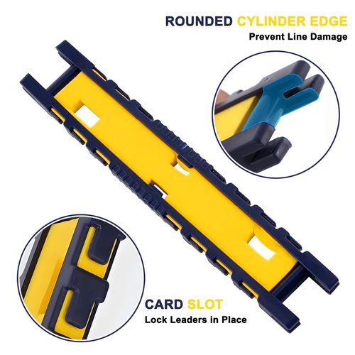Odoor Fan Fishing Leader Holder Storage, Funny Fishing Gifts for Father, Fishing Snelled Hook Holder for Leader Line Rig, Fishing Line Storage Rig Holder Organizer EVA Foam Board with Tackle Box