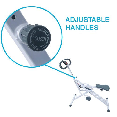 EFITMENT Rower-Ride Squat Machines for Home Exercise Trainer Total Body Abs and Glutes Butt Assist Upright Workout Rowing Machine - SA022