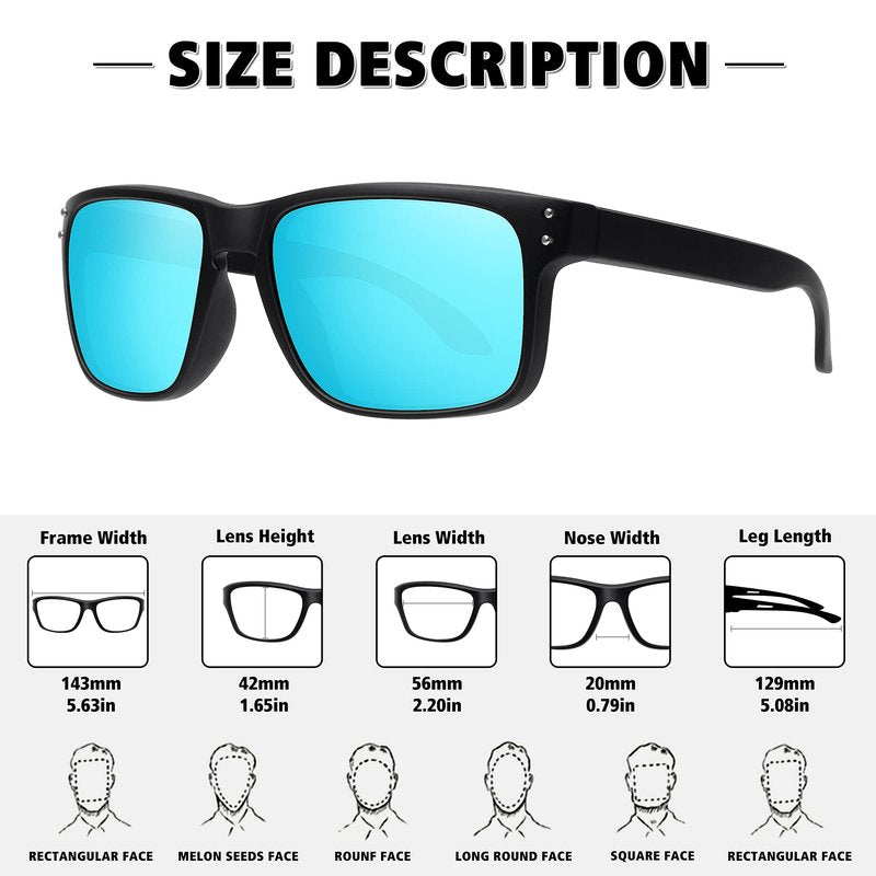 MEETSUN Polarized Sunglasses for Men Women Sports Driving Fishing Glasses UV400 Protection