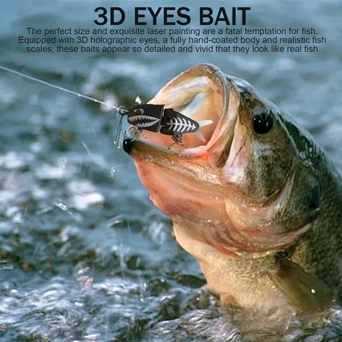 Mini Glide Bait Bass Fishing Lure | Slow Sinking Multi-Jointed Swimbait with Double Hook | Lifelike Swimming Action for Freshwater & Saltwater | Ideal for Bass, Trout, and Predatory Fish (003)