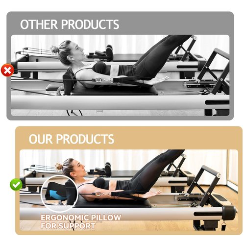 Pilates Cushion Pillow, Pilates Reformer Head and Neck Support Pillow, Pilates Support Pillow for Pilates Reformers Accessories, Yoga Mat Pilates Assist Headrest Pilates Reformer Accessories