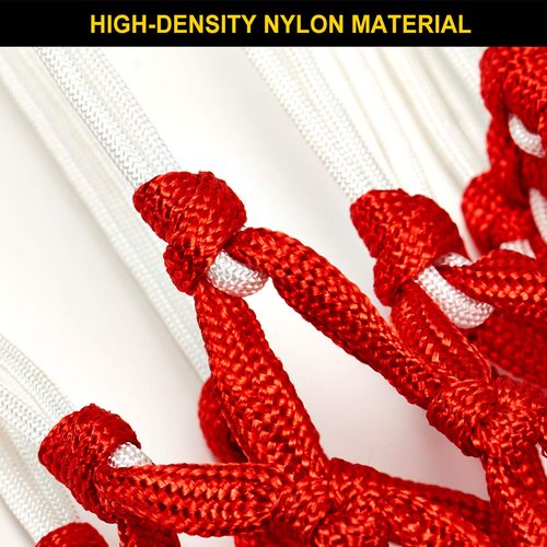ProSlam Premium Quality Professional Heavy Duty Basketball Net Replacement - All Weather Anti Whip, Fits Standard Indoor or Outdoor Rims(Professional Standard Size, White)