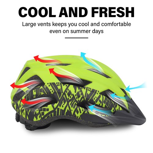 Bike Helmet for Adults Women Men Youth Kids, Lightweight Mountain Road Bicycle Cycling Helmets with Adjustable Dial, 2 Detachable Visor