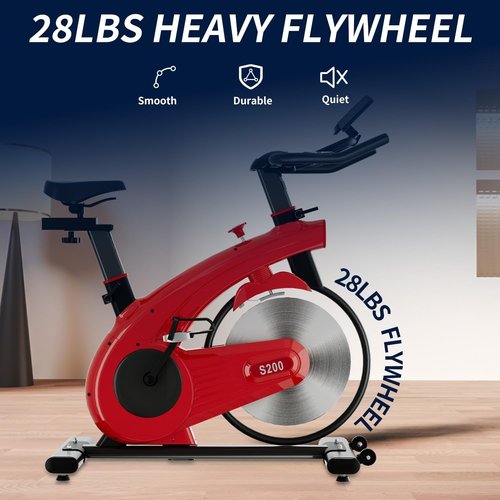 Exercise Bike,Indoor Cycling Bike,Stationary Bikes for Home with Silent Belt Drive，Adjustable Resistance& 300 LBS
