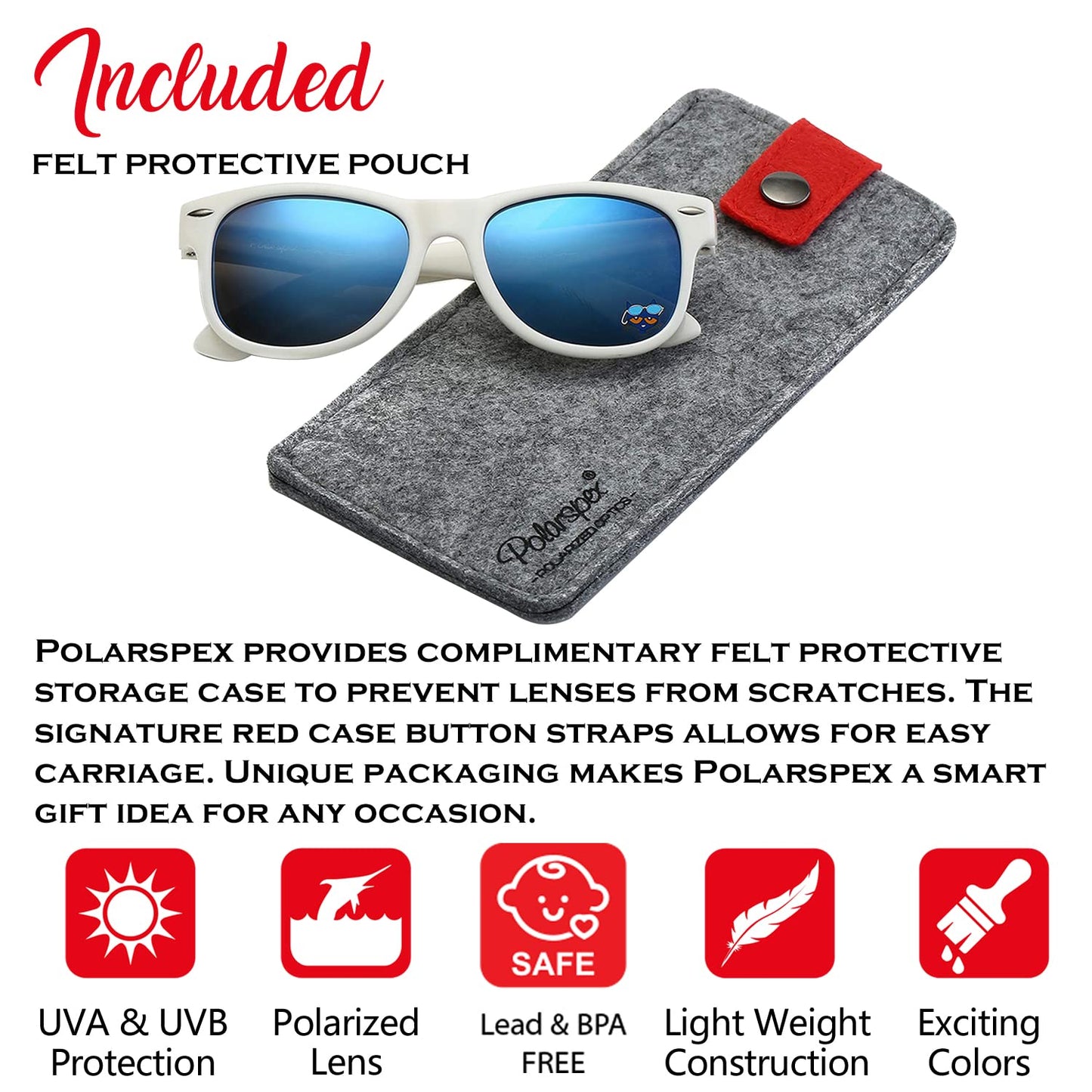 Pete the Cat Toddler Kids Boys and Girls Polarized Retro Sunglasses - BPA Free
