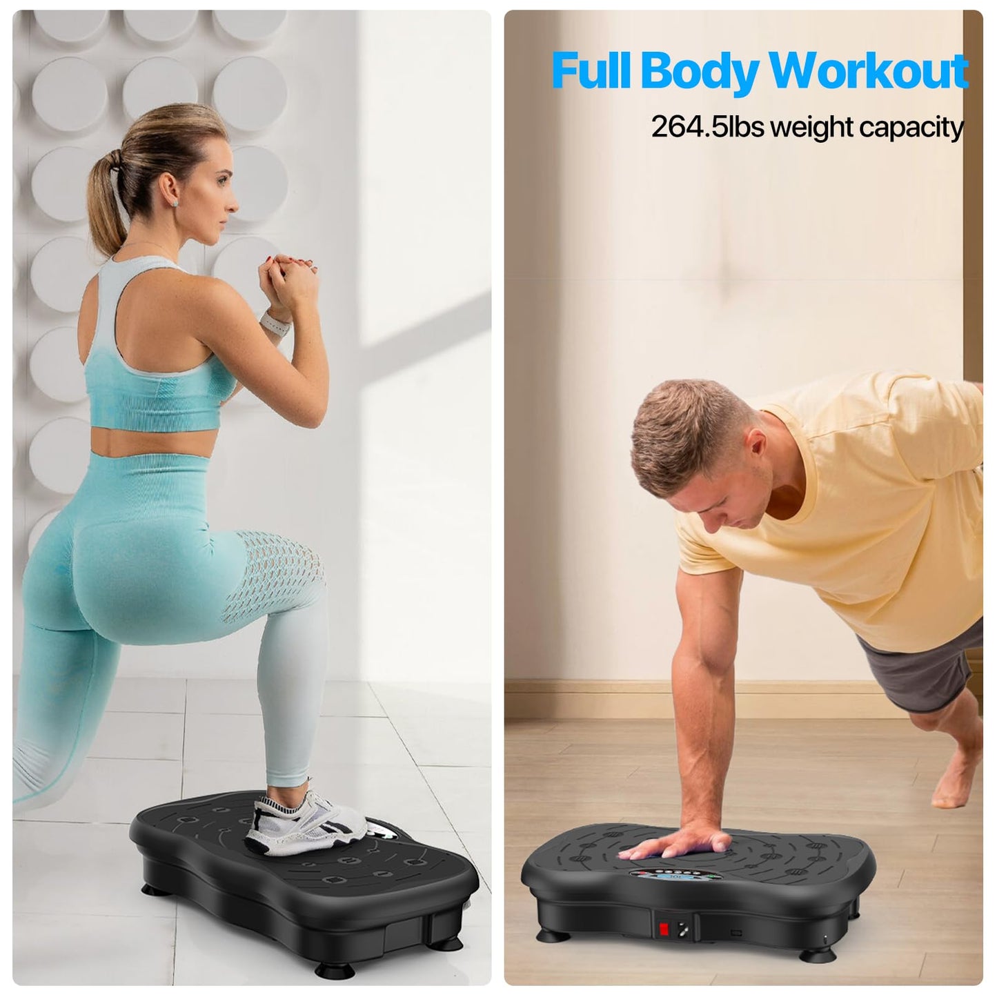 Vibration Plate , Vibrate Fitness Platform for Weight Loss ,Whole Body Workout Equipment for Lymphatic Drainage ,Weight Loss ,Fat Burner for Women Men