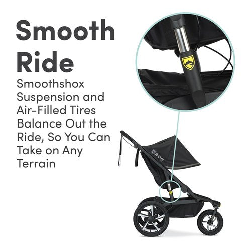 BOB Gear Alterrain Pro Jogging Stroller, Black