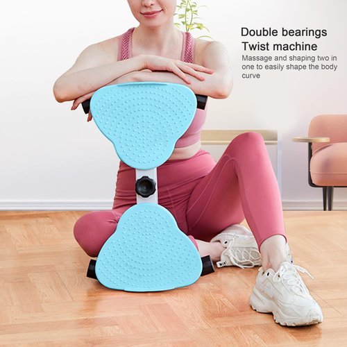 Sttlejura Waist Twist Workout Machine, Ab Machine Weight for Slim Waist and Core Ab Exercise Foot Massage and Weight Loss, Noiseless Home Gym Exercise Equipment for Women Men(Pink)