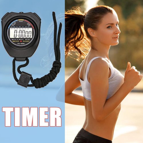 Sports Watch - Fitness Tracking Watch | Waterproof Time Counting Watch | Sports Stop Watchh | Large Display Design Home Timer Date Display Clock with No Noise for Athletes, Yoga, Gym, Home Baking