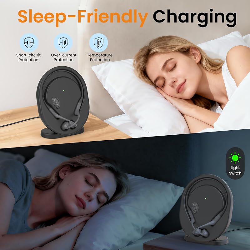 Wireless Charging Dock for Shokz OpenRun Pro & OpenRun – Stand + Magnetic Cable