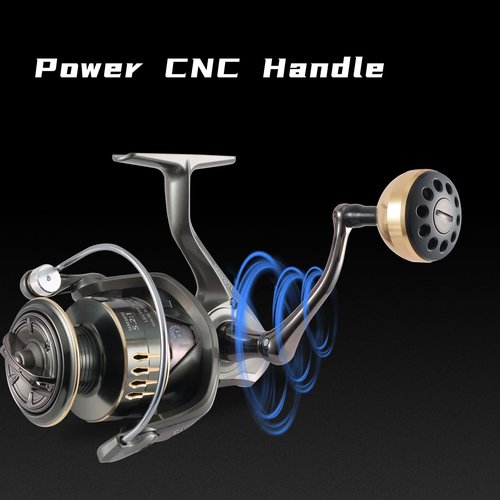Accuretta TGR Spinning Reel,Smooth 13+1BB Fishing Reels,Up to 22LBs Max Drag,5.2:1/4.7:1 Gear Ratio,CNC Aluminum Spool, Lightweight Graphite Body Spinning Fishing Reels for Freshwater,1000-6000 Series
