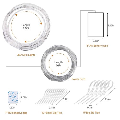 Waybelive LED Basketball Hoop Lights, Remote Control Basketball Rim LED Light, 16 Color Change by Yourself, Waterproof, Super Bright to Play at Night Outdoors, Good Gift for Kids