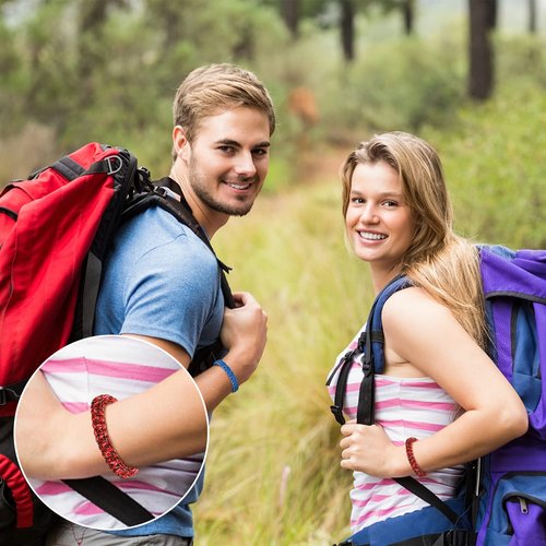 Lorfancy 12 Pcs Paracord Bracelets for Men Boys Kids Survival Bracelet Teen Adjustable Friendship Braided Bracelets Outdoor Camping Climbing Gift