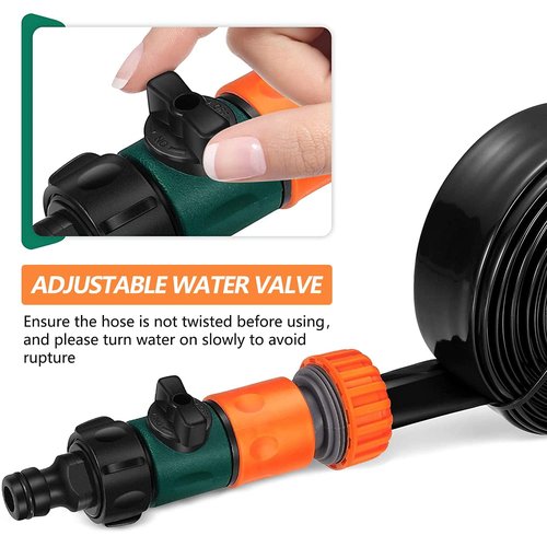 Water Trampoline Sprinkler-Outdoor Water Play Sprinklers, Sprinklers for Yard, 5 Minutes Quick Setup Included Accessories Tool, Trampoline Sprinkler with Hose, Trampoline Accessories, 39ft