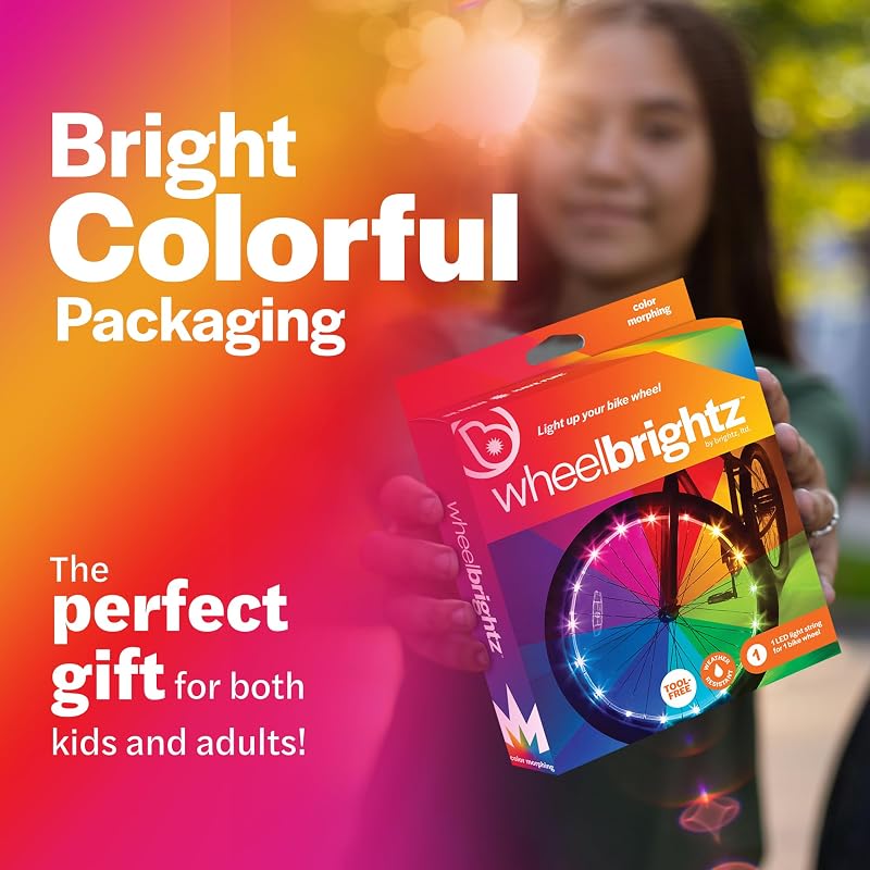 Color Changing Wheel Light 2-Pack for Kids Bikes - Brightz WheelBrightz, 1 Wheel Light Variation