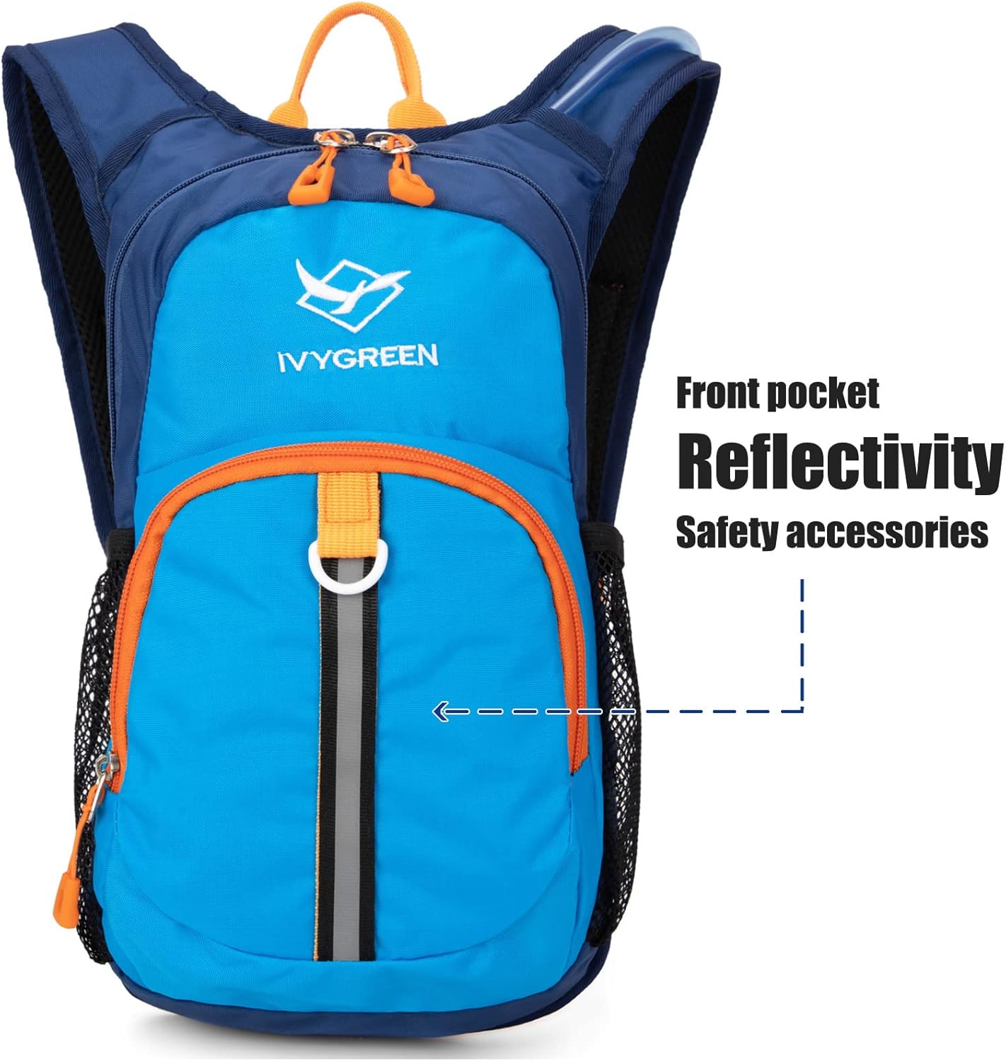 Ivygreen Kids Hydration Backpack, Hiking Backpack for Boys or Girls with 1.5L Water Bladder