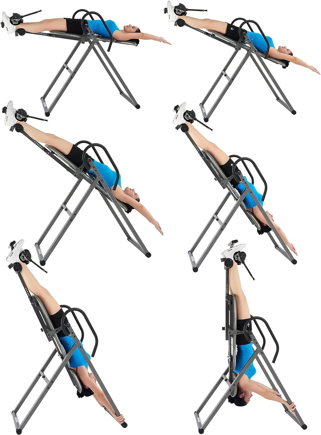 Innova Inversion Table with Adjustable Headrest, Reversible Ankle Holders, and 300 lb Weight Capacity