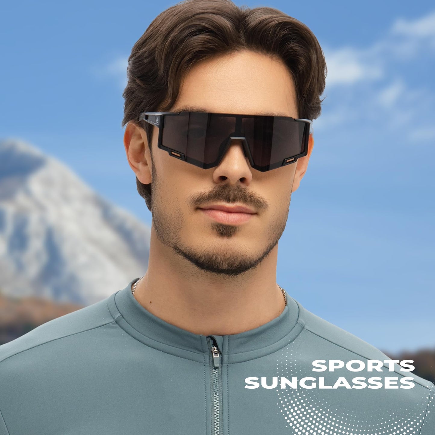 KALIYADI Polarized-Mens-Sunglasses Sports Sunglasses-Men Women: Sun Glasses with UV400 for Running Cycling Fishing