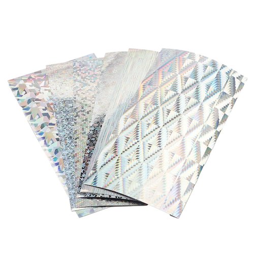 WERQA 10Pcs Holographics Adhesive Film Reflective Fishing Lure Stickers Waterproofs Flashing Fishing Lure Tape Easy to Use