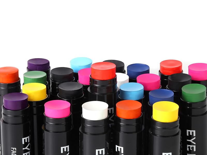 Eye Black Stick 12 Pack - Anti-Glare Waterproof Eyeblack for Baseball Football Softball