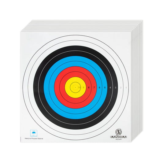 KAINOKAI Competitive Archery Targets Paper Compound Bow Target Paper 40cm/60cm/80cm (40cm/16in（10 Rings） 10PCS)
