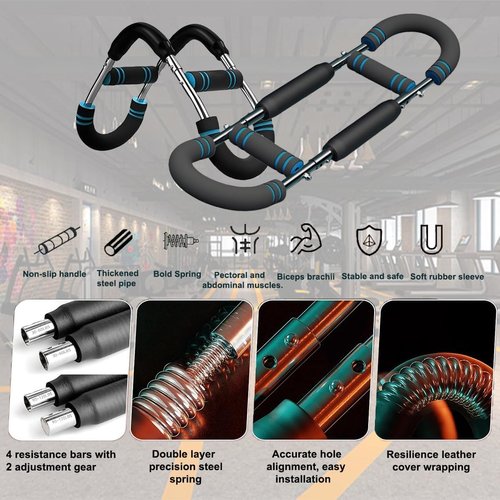 XVESOY Shaker Twister Arm Trainer, Chest Exerciser for Men,Twister Arm Exerciser,Chest Trainer for Men,Shoulder Muscle Training Fitness Equipment, Portable Spring Resistance Home Fitness Equipment