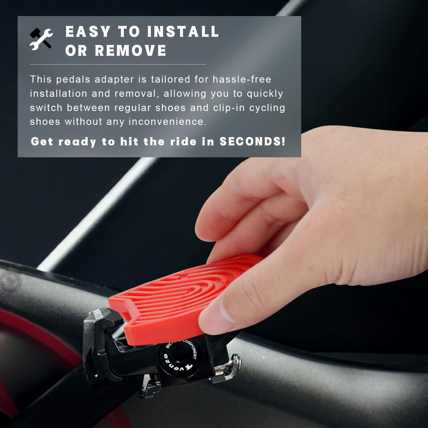 Enhance Your Peloton Ride with Sneakers - Pedal Converters Compatible with Peloton Bike & Bike+, Flat Platform Clipless Pedal Upgrade