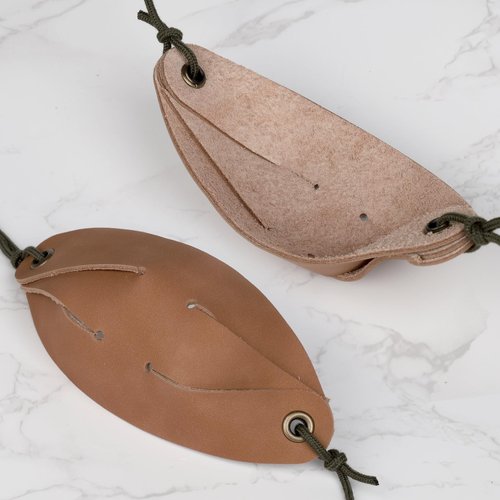 HNYYZL Leather Shepherd Sling Handmade Paracord Shepherd Sling for Adults – Heavy-Duty Slingshot & Tennis Ball Launcher